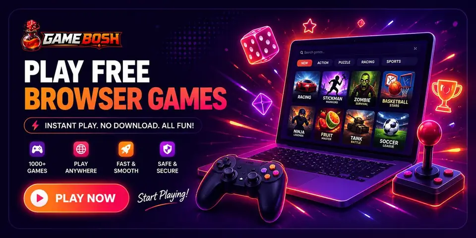 Play free browser games online with no download on GameBosh