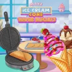 Make Ice Cream Cone Wafer Biscuits